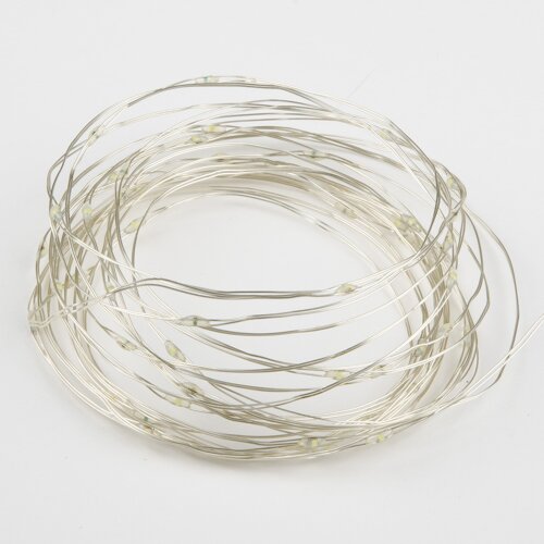 ULD-S0500-050-SCB-2AA WHITE IP20 DEW Гирлянда светодиодная на батарейках 2AA не в-к, Роса, 5м, 50 светодиодов, Белый свет, Провод медный, TM Uniel - фото 3