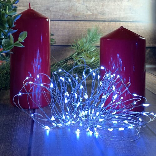 ULD-S0500-050-SCB-2AA WHITE IP20 DEW Гирлянда светодиодная на батарейках 2AA не в-к, Роса, 5м, 50 светодиодов, Белый свет, Провод медный, TM Uniel - фото 5