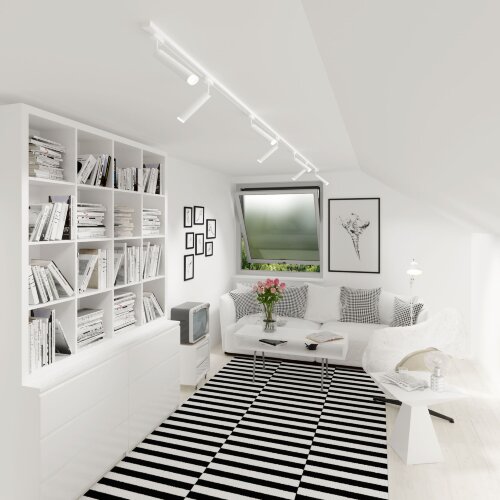 Basic System поворотный Трековый светильник 10W 4200K Oskar Белый - Фото 6