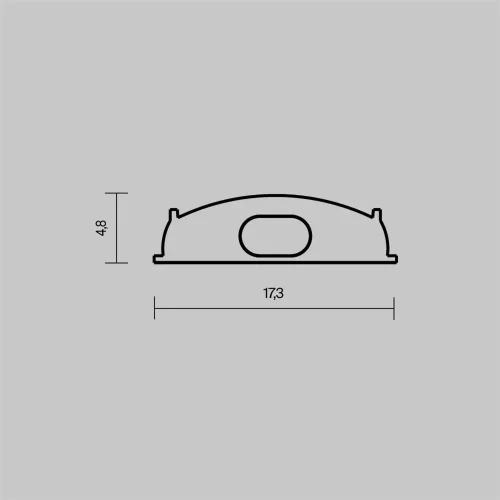 Комплект заглушек (для профиля 18×06) 2 шт., ALM-1806-EC 642075 (Серый) - фото 2