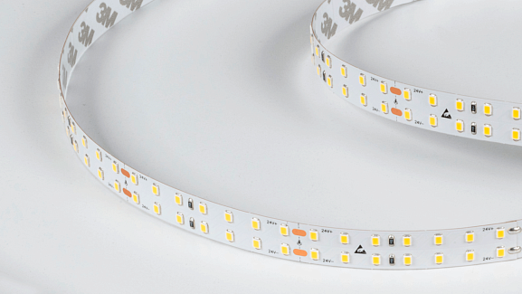 Светодиодная лента LUX SMD-2835 нейтральное белое свечение, DSG2196-24-NW-33. Фото 2