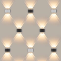 Пылевлагозащи<wbr>щенный светодиодный светильник Twinky Double серый IP54 1555 Techno LED серый