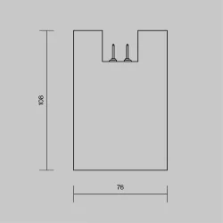 Уличный трековый светильник Alfa Elasity IP 3000K 16Вт 38° белый (Белый)