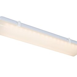 Подвесной офисный светодиодный светильник Батон 20 Вт IP54 660x150x100 мм 3000К Опал