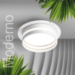 Светильник WOLTA WDL-GX53/01W под лампу GX53 Белый MODERNO