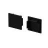 Комплект заглушек (для профиля 25×22) 2 шт., ALM-2522-B-EC 642066 (Черный) - фото