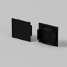 Комплект заглушек (для профиля 25×22) 2 шт., ALM-2522-B-EC 642066 (Черный) - фото 2