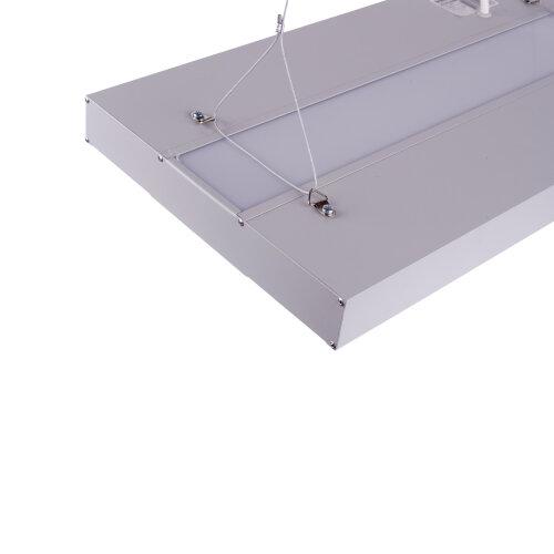 ULO-K16B 2x22W-4000K-L100 5W-3000K IP44 LIGHT GREY Светильник линейный светодиодный подвесной с фоновой подсветкой, Белый свет 4000К, Алюминий, Цвет светло-серый, TM Uniel - фото 7