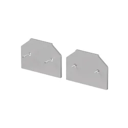 Заглушка торцевая к профилю, 2шт. (Серебро) TRA239MPEC-S