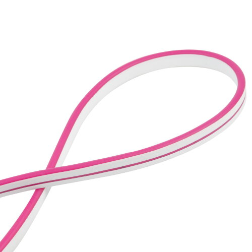 ULS-N01-2835-120LED-m-6mm-IP67-DC12V-9W-m-5M-PINK Гибкая светодиодная лента, NEON, Катушка 5м, в блистере, Розовый свет - фото 3