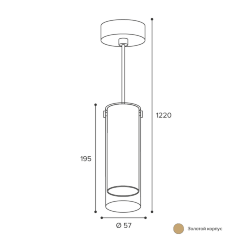 Светильник WOLTA WSL-GU10/P07G под лампу GU10 Золотой ORO