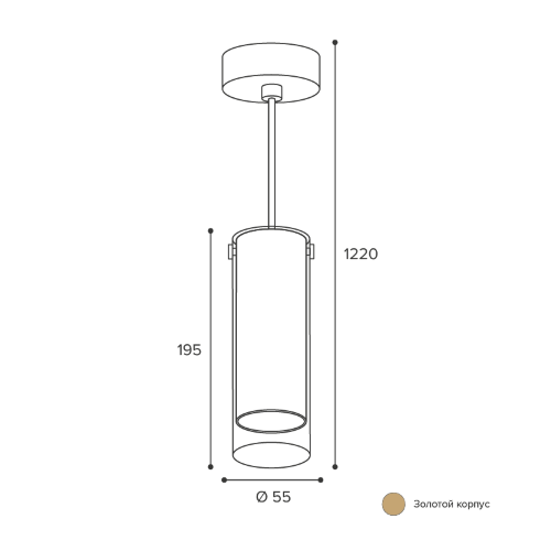 Светильник WOLTA WSL-GU10/P07G под лампу GU10 Золотой ORO - фото 3.