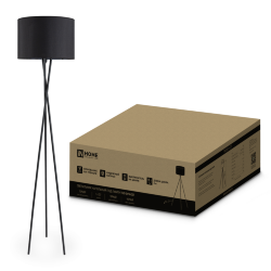 Светильник напольный под лампу ТНО 04-Е27Ч 230В черный абажур, черная тренога IN HOME