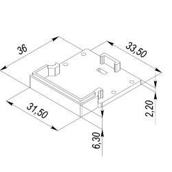 Заглушка для LC-LPV-2544 c отверстием