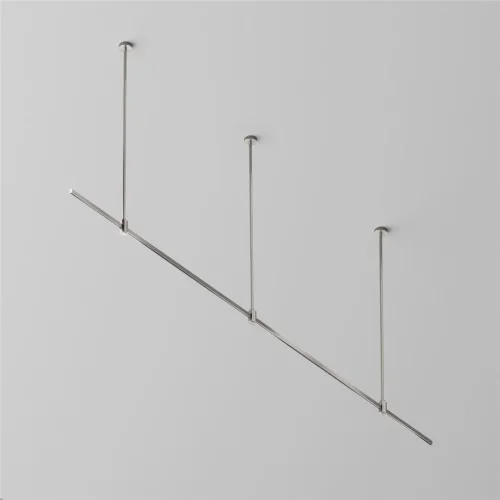 Готовая конструкция прямая на жестких подвесах Long H745мм без светильников и без блока питания, платина (Платина) TFC-Flar-L01-PT - фото