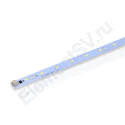 Светодиодная линейка 2835, 12 led, 220V, 5W, 350mm, D181, warm white