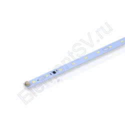 Светодиодная линейка 2835, 12 led, 220V, 5W, 350mm, D181, warm white