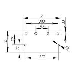 Заглушка металл 2035 сталь 1 мм