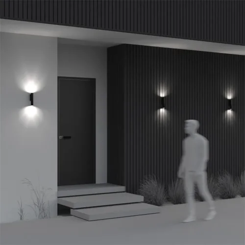 Настенный светильник Труба / Tube 3000K 6Вт IP 65 (Черный) O508WL-L6B3K - фото 5