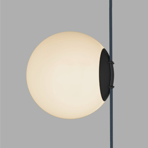 DK5553-BK Cветильник для трека-ремня Belty, серия Orb, со светодиодом, D180*H181мм, 48V DC, 10W, RA90, 120°, 3000K, IP20, белый, акрил. Фото 2