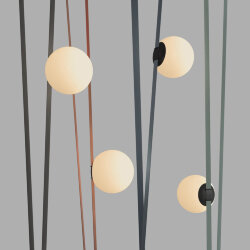 Cветильник для трека-ремня Belty, серия Orb, со светодиодом, D180*H181мм, 48V DC, 10W, RA90, 120°, 3000K, IP20, белый, акрил, Denkirs DK5553-BK