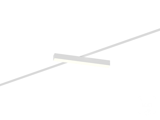 Трековый светильник 6063 5050 TR4 (RAL9003/500mm/LT70 — 4K/19W) - фото 1