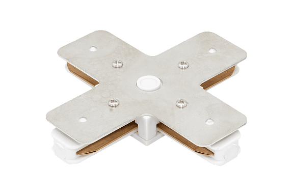 'X-Коннектор для однофазных  трековых систем, белый,CN2-WH-X. Фото 2