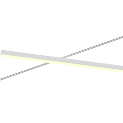 Трековый светильник 6063 5050 TR2 (RAL9003/1250mm/Prizma — 3K/48W)