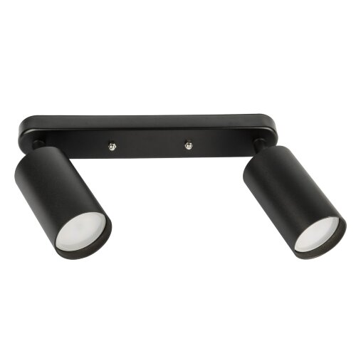 DLC-S620 GU10x2 BLACK Светильник декоративный накладной, серия Sotto, Без лампы, цоколь GU10x2шт, Металл, Черный, TM Fametto - фото 1