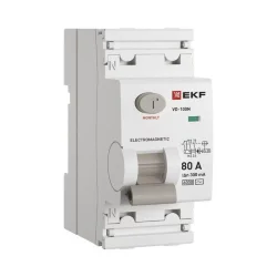 Выключатель дифференциального тока 2п 80А 300мА тип AC 6кА ВД-100N электромех. PROxima EKF E1026M80300