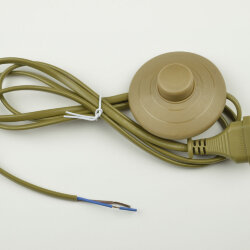 UCX-C20-02A-170 BROWN Сетевой шнур с вилкой и выключателем напольный, 2А, 500Вт, 1.7м, Коричневый