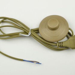 UCX-C20-02A-170 BROWN Сетевой шнур с вилкой и выключателем напольный, 2А, 500Вт, 1.7м, Коричневый