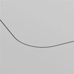 Коннектор радиусный D600 встраиваемый под ГКЛ 9,5мм Levity черный (Черный)