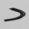 Коннектор радиусный D600 встраиваемый под ГКЛ 9,5мм Levity черный (Черный) - фото 2