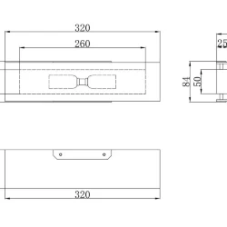 Настенный светильник (бра) Gioia E14х2 40Вт (Хром)