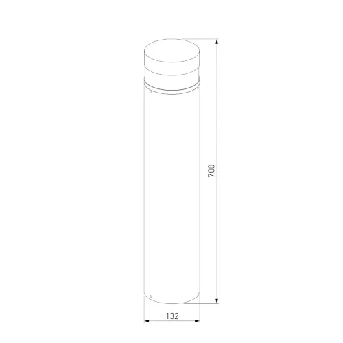 Садово-парковый светильник 1532 TECHNO LED 3000K чёрный 1532 TECHNO LED черный - фото 3
