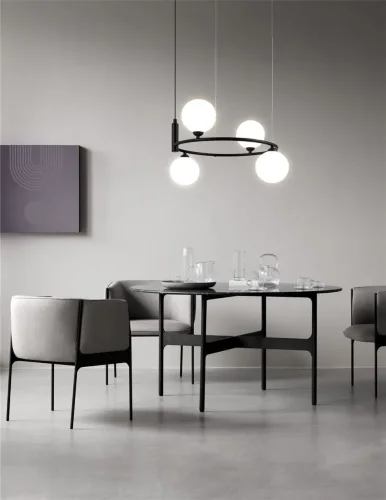 Подвесной светильник Ring G9х4 (Черный) - фото 11