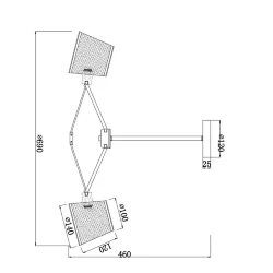 Люстра FR5108PL-05CH Джино E14x5 (Хром) FR5108PL-05CH