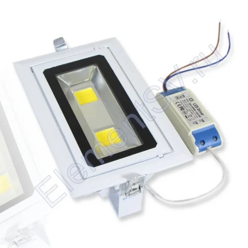 Встраиваемый потолочный прожектор (30W, 220V, Warm White) - фото 2.