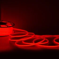 Светодиодная лента 220V, COB 240 chip/m, red, IP65, 240R