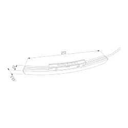 Slim Magnetic Блок питания 100W для радиусного шинопровода черный Ø 800mm 95055/00 95055/00 (066520)
