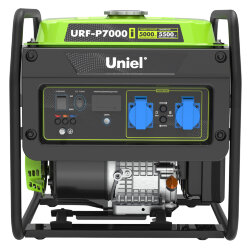 URF-P7000i Генератор бензиновый инверторный, на раме, Однофазный, Максимальная мощность 5.5кВт, Ручной стартер, TM Uniel