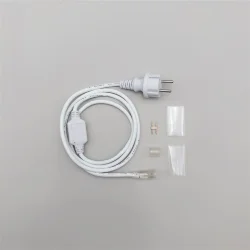 Установочный Комплект для Светодиодного Дюралайта 220В Ø13 мм, Белый