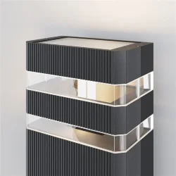 Настенный светильник (бра) Unter den Linden E27х2 60Вт IP 54 (Черный)