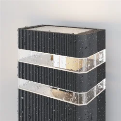 Настенный светильник (бра) Unter den Linden E27х2 60Вт IP 54 (Черный)