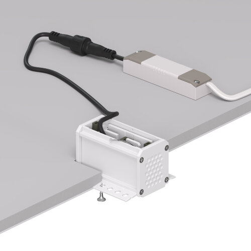 DK2530-WB Встраиваемый светильник SPACE со светодиодом под шпатлевку L69mm 220V 6W 38° 4000К IP20 белый/черный алюминий. Фото 5