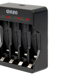 Устройство зарядное B-95USB Ni-Cd/Ni-MH (4хAA/4хAAA/1х9В 'Крона') индикатор зарядки питание от USB кабель MicroUSB-USB в компл. ФАZА 5038899