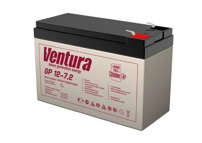 Аккумулятор 12В 7.2А.ч GP 12-7.2 Ventura - фото