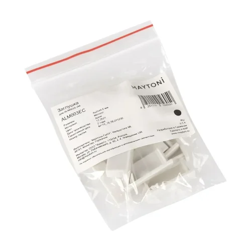 Комплект заглушек (для профиля 30×06) 10 шт., ALM003EC (Белый) - фото 5