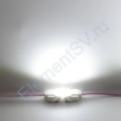 Светодиодный модуль квадратный 2835-1 (0,44W, 12V, Cool White)